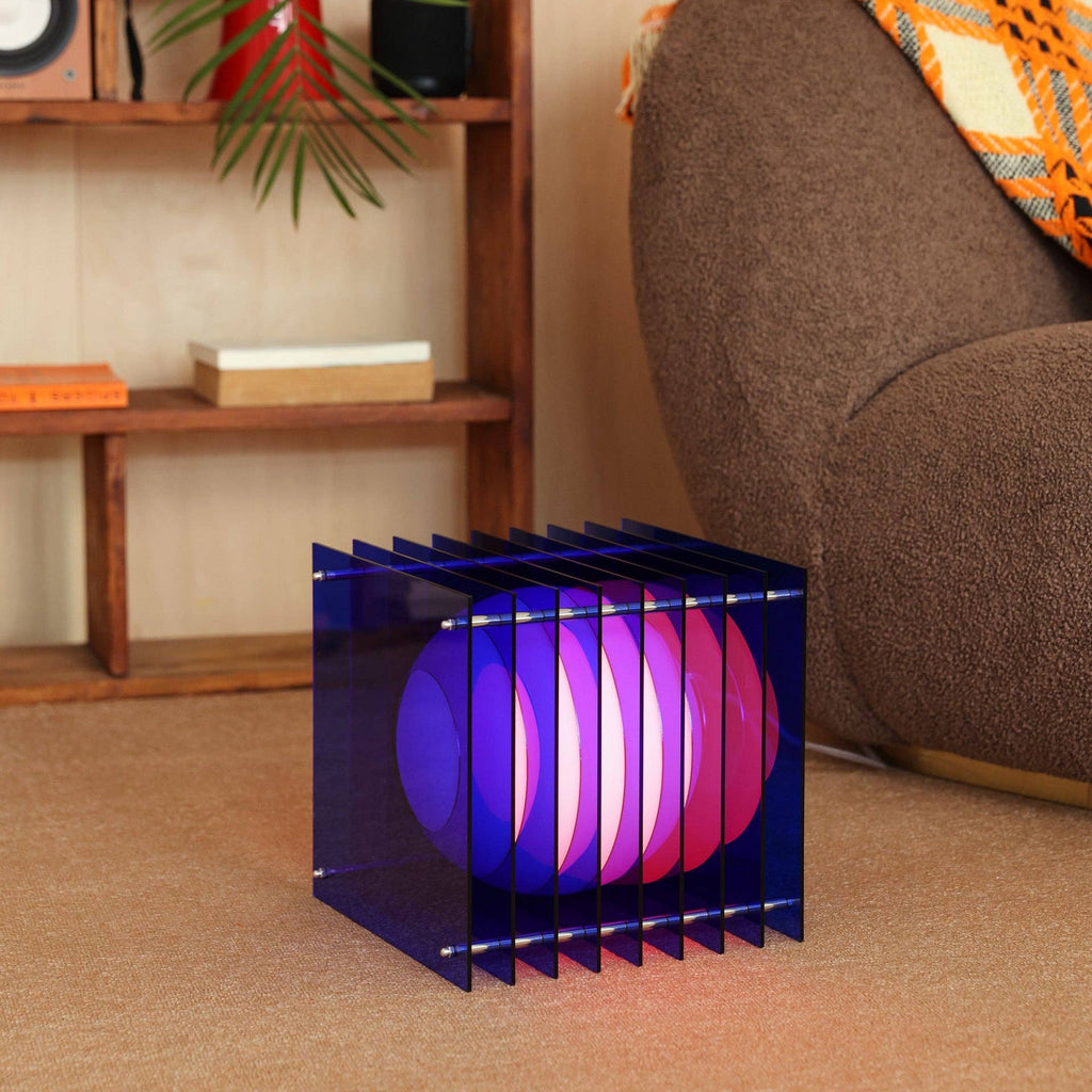 Lớp big square in blue acrylic