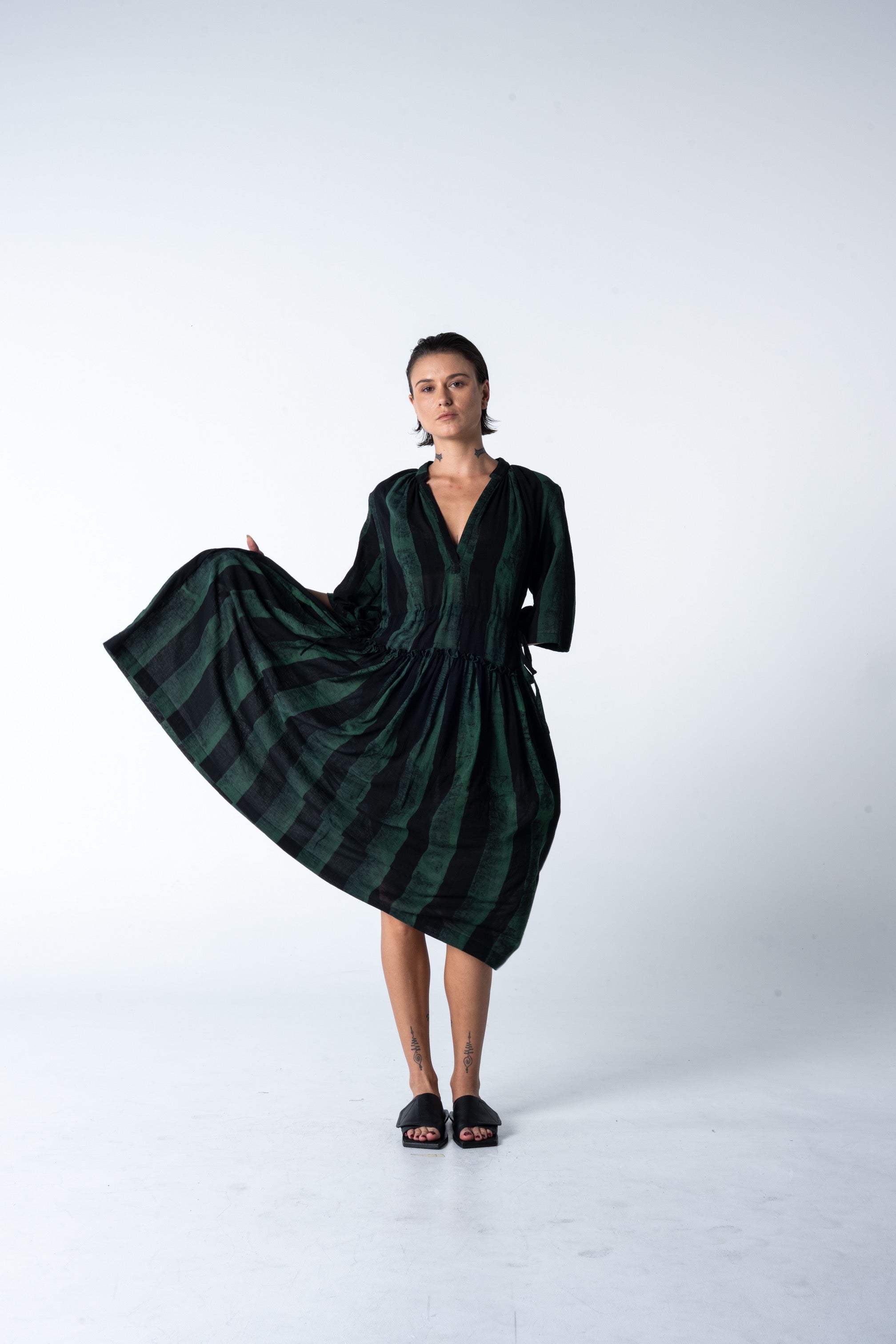 Piccolo Dress - Malachite Stripe