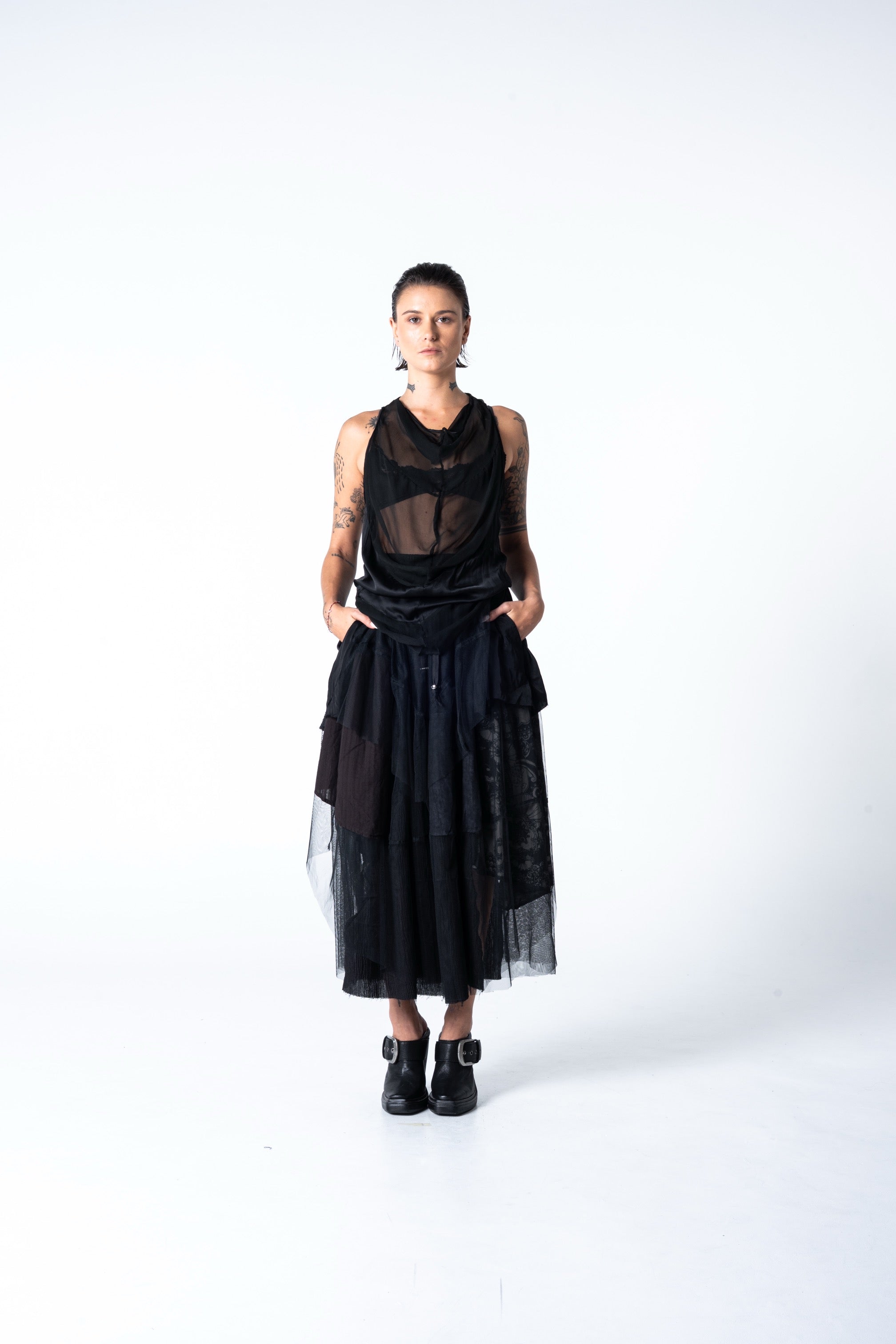 Gorgo Skirt - Mixed Dark