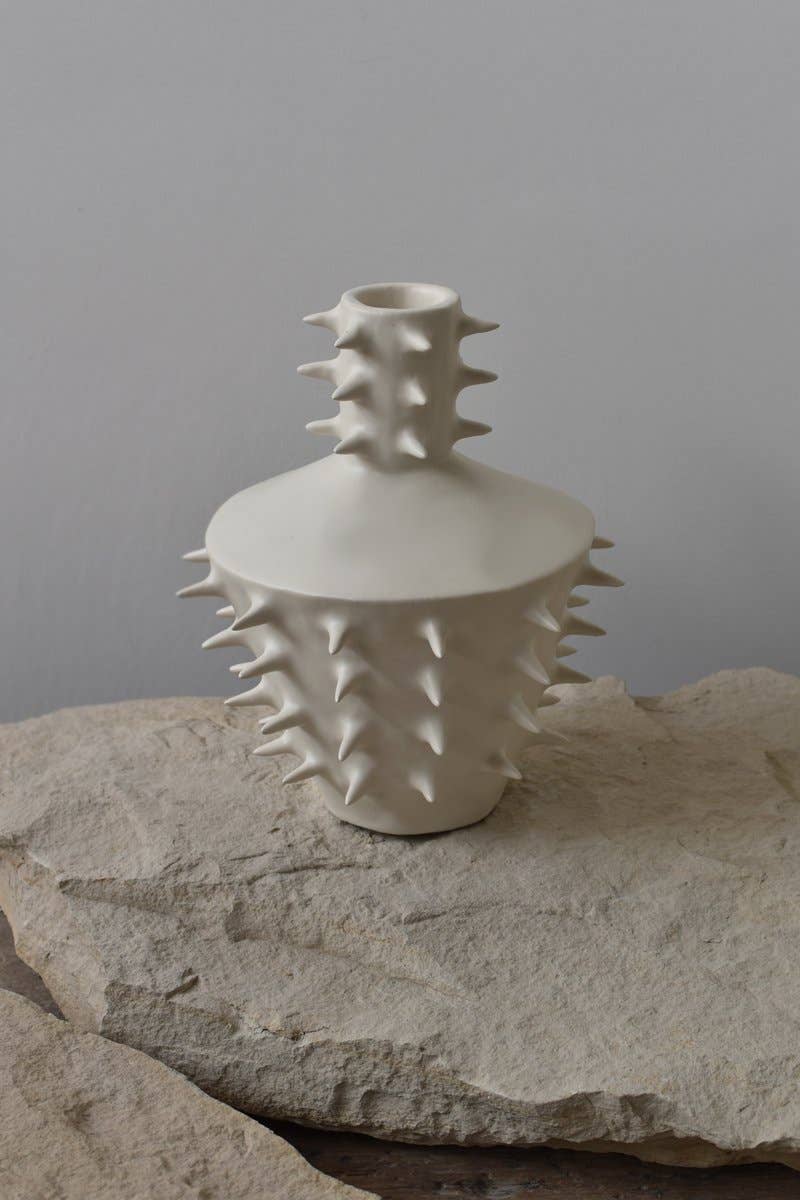 Handmade Ceramic Spikes Flower Vase III