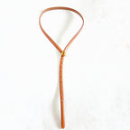 Leather modern simple thin molecule belt