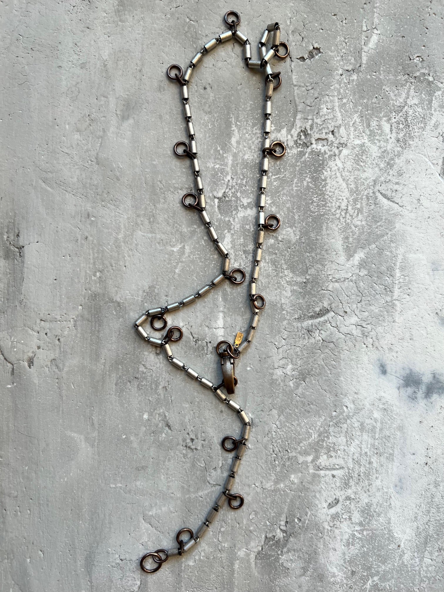 Silver Tube Chain Necklace