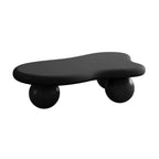 47" Cloud Shaped Coffee Table with 3 Ball Legs, Black