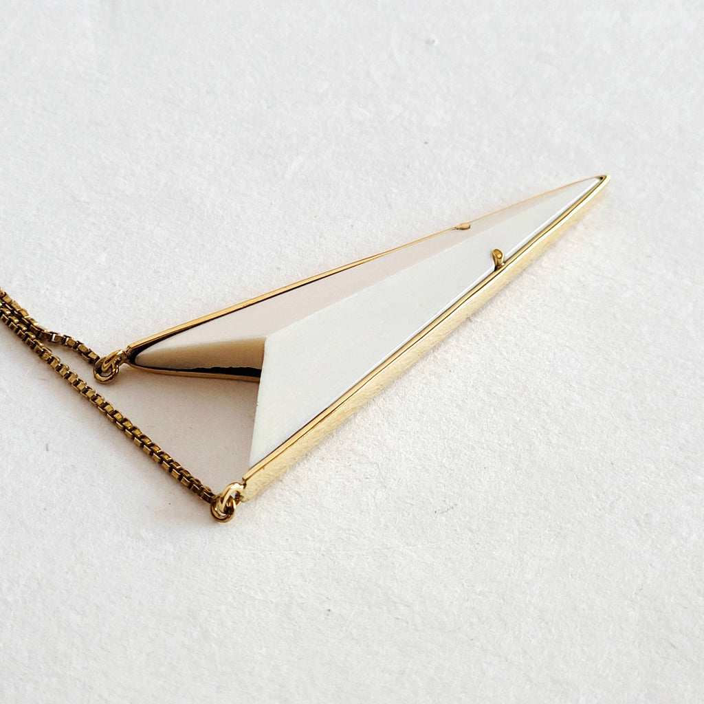 Handmade Brass Horn Bone Necklace