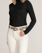 Britta | Pyramid Multi Studded Leather Belt
