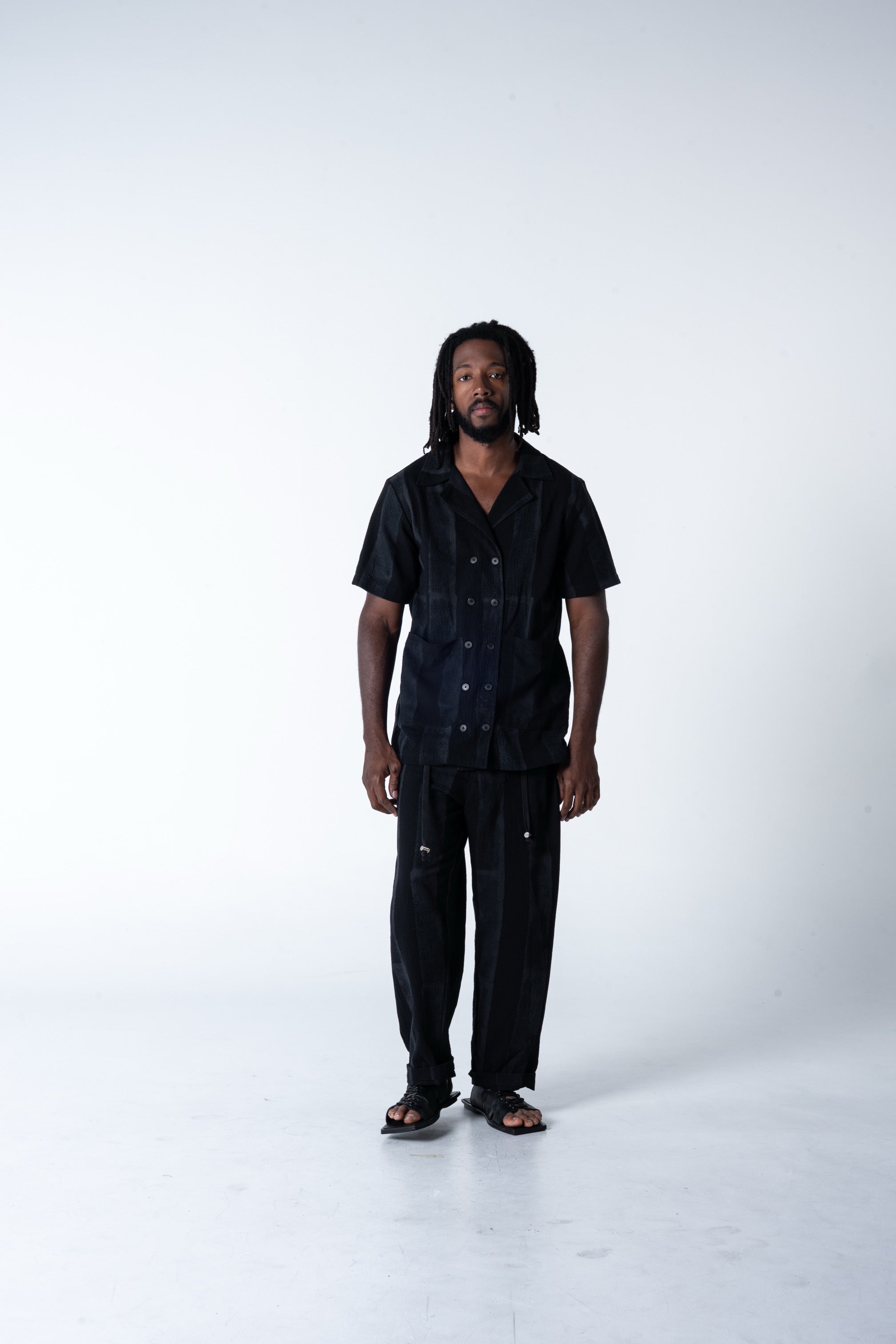 Family Man Shirt - Grey Stripe