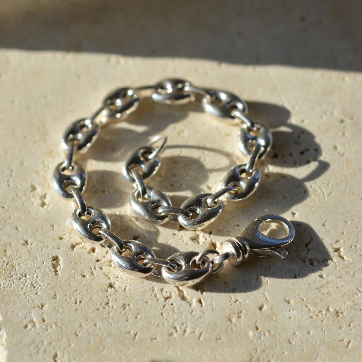 Large Brizo Chain Bracelet in Sterling Silver
