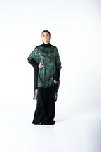 Chrome Tunic - Black w/ Malachite