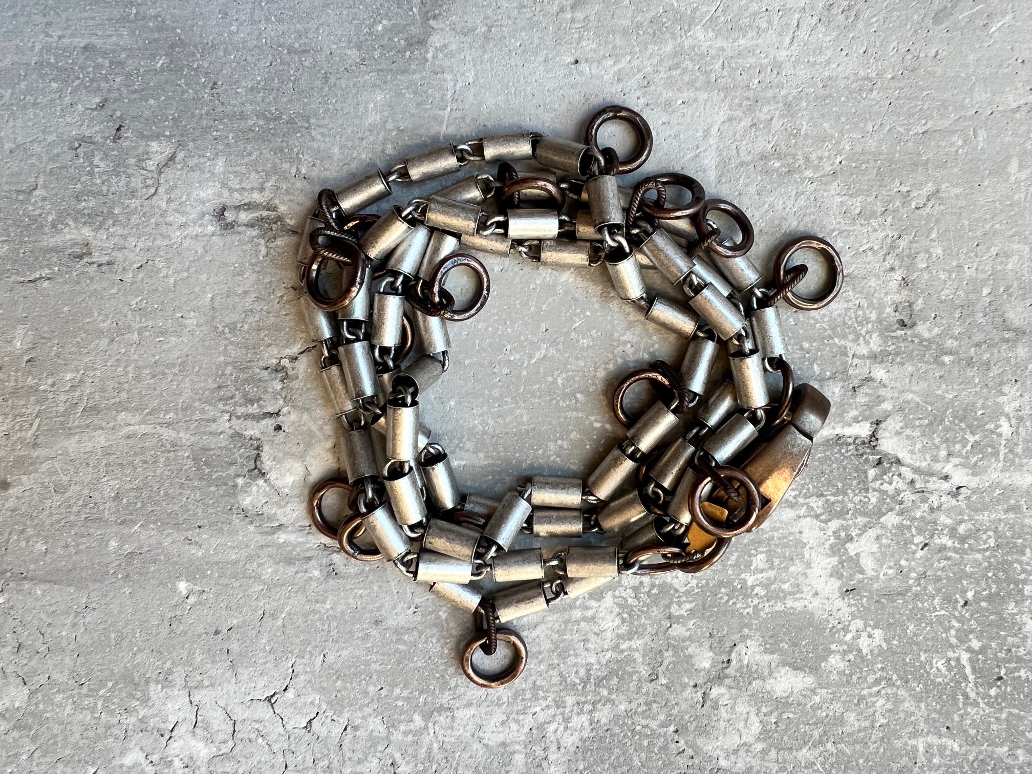 Silver Tube Chain Necklace