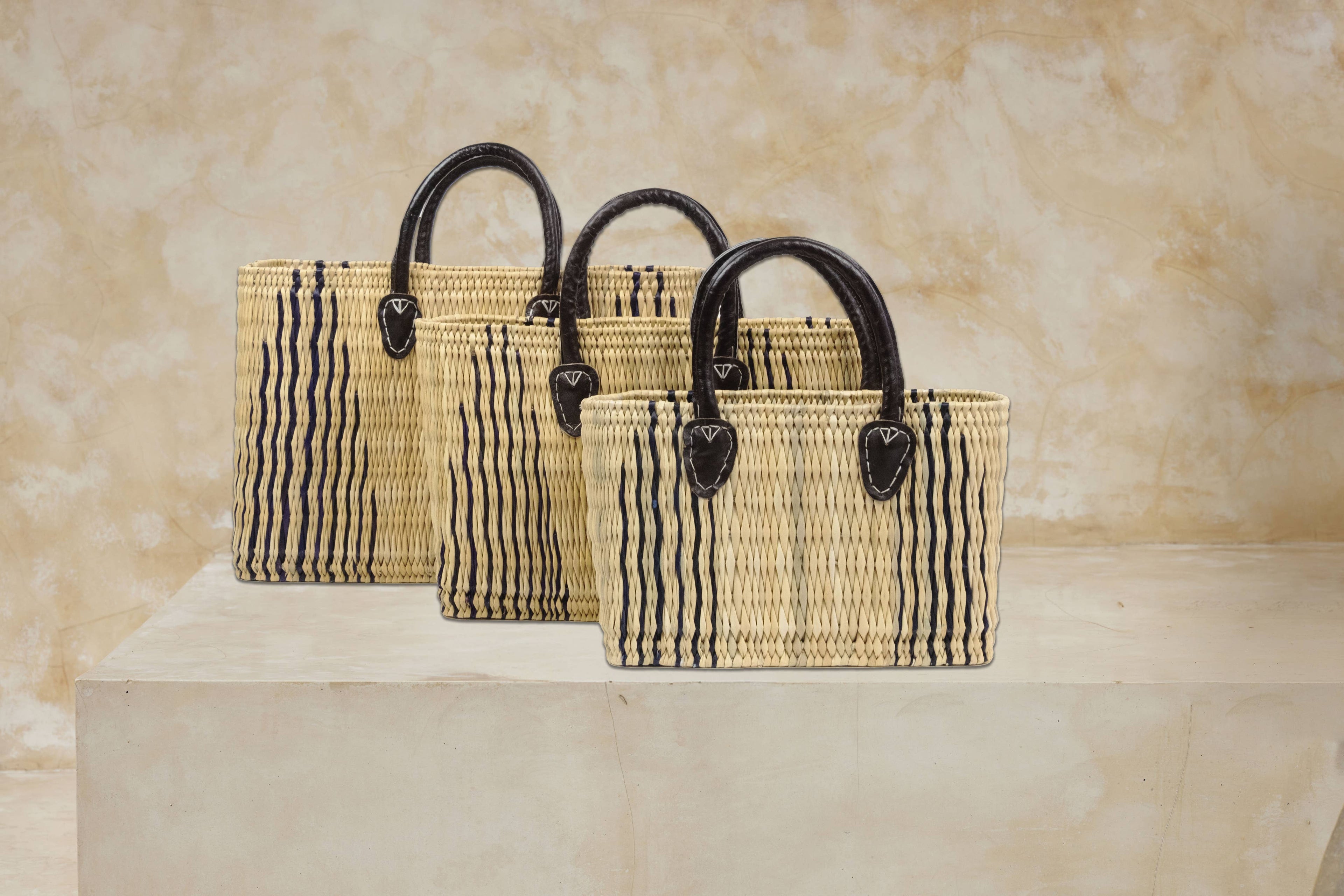 Moroccan Market Baskets - Midnight Pyramid