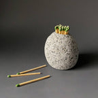 Handcrafted Stone Match Striker & Toothpick Holder