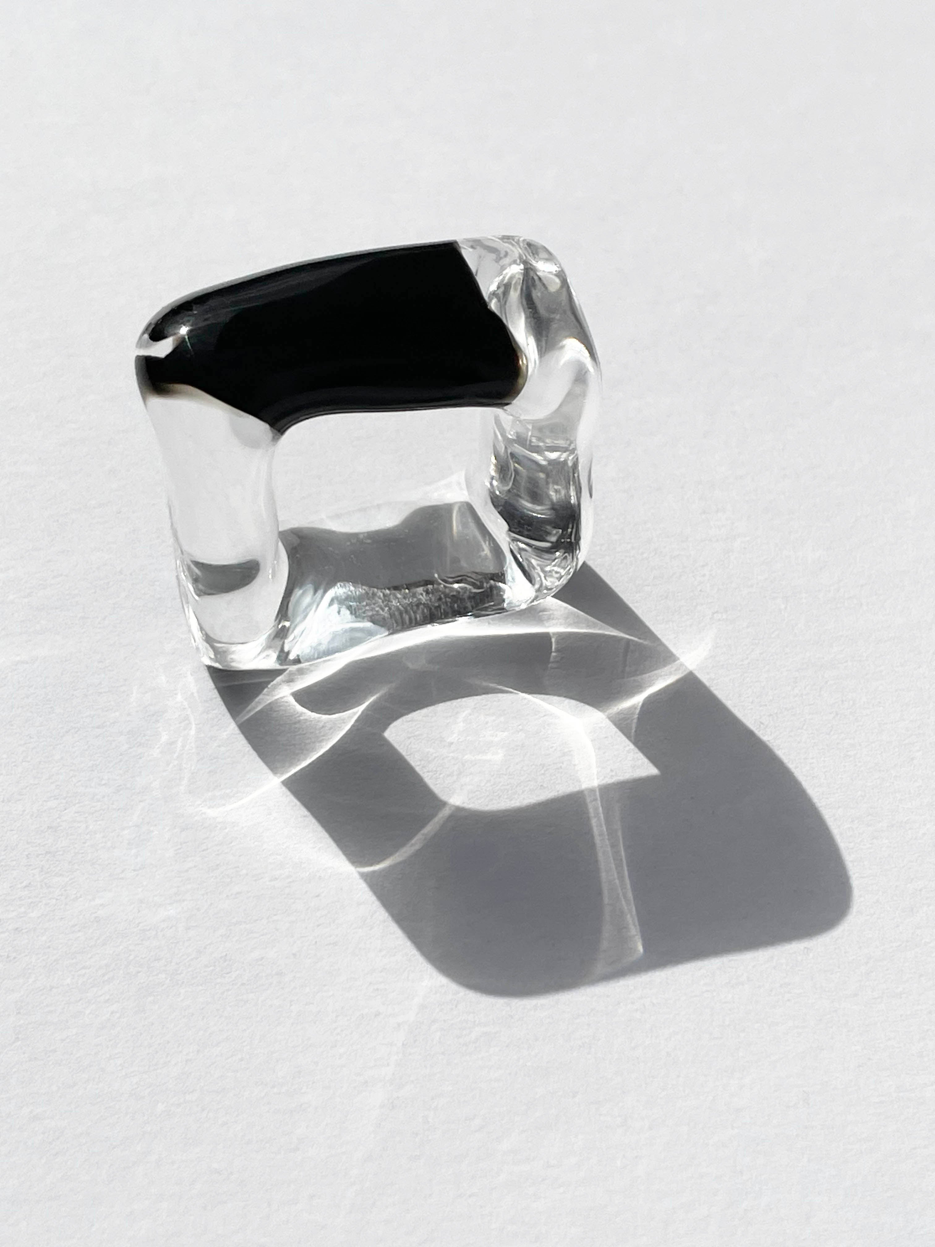 Glass Cube Ring