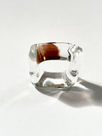 Glass Cube Ring
