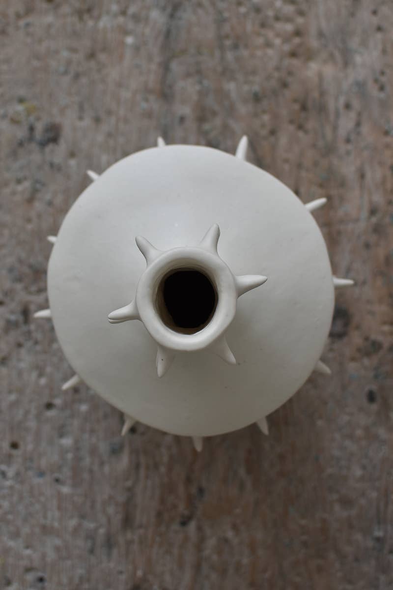 Handmade Ceramic Spikes Flower Vase III
