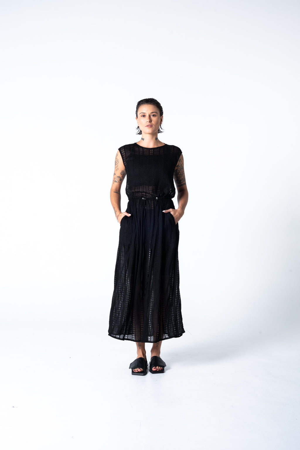 Atthis  Dress - Black