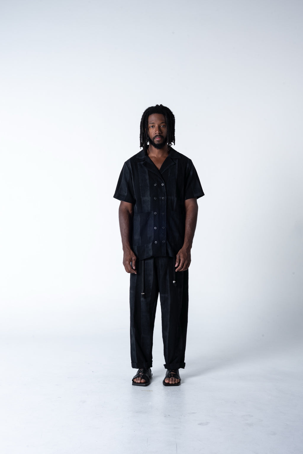 Family Man Shirt - Grey Stripe
