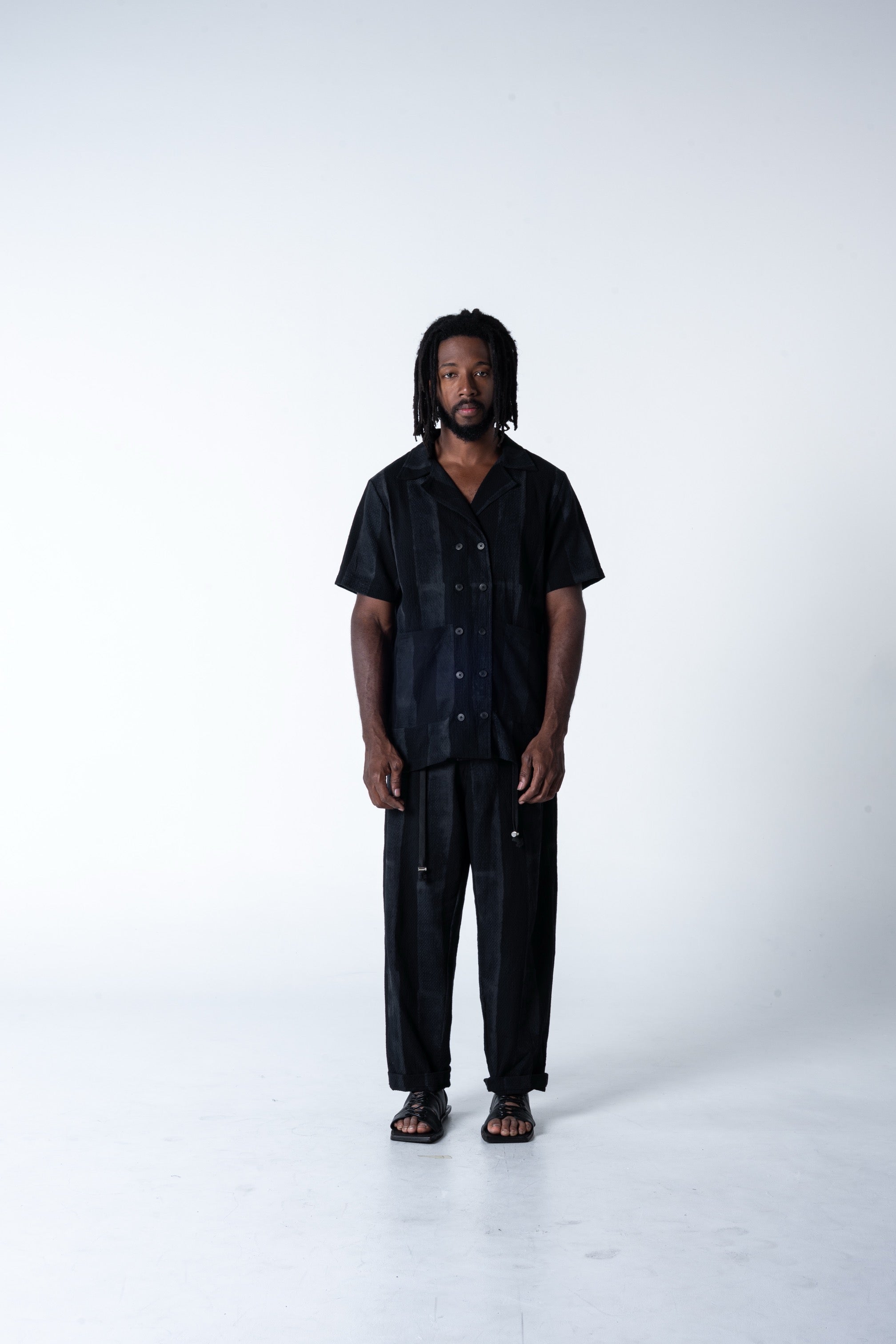 Family Man Shirt - Grey Stripe