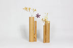 Soliflore Vase "Mesa"  in Solid Oak.