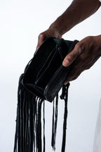 Sappho Fringe Bag - Black