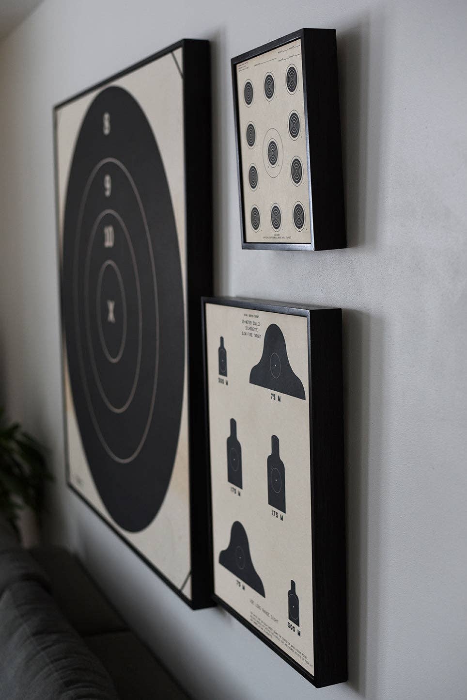 Vintage Army Target - Large, Framed