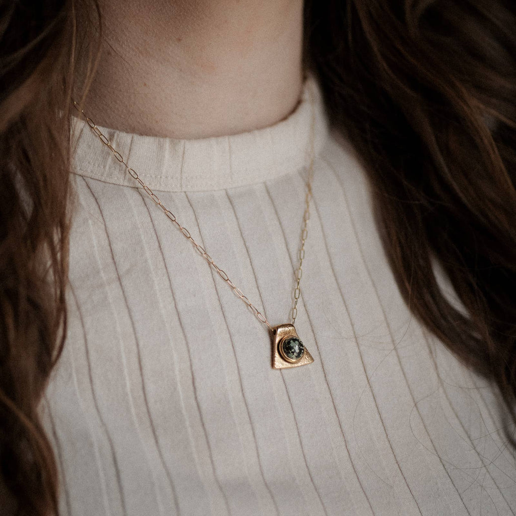 Cleo Necklace // Turquoise // Demi-Fine Gold