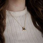 Cleo Necklace // Turquoise // Demi-Fine Gold