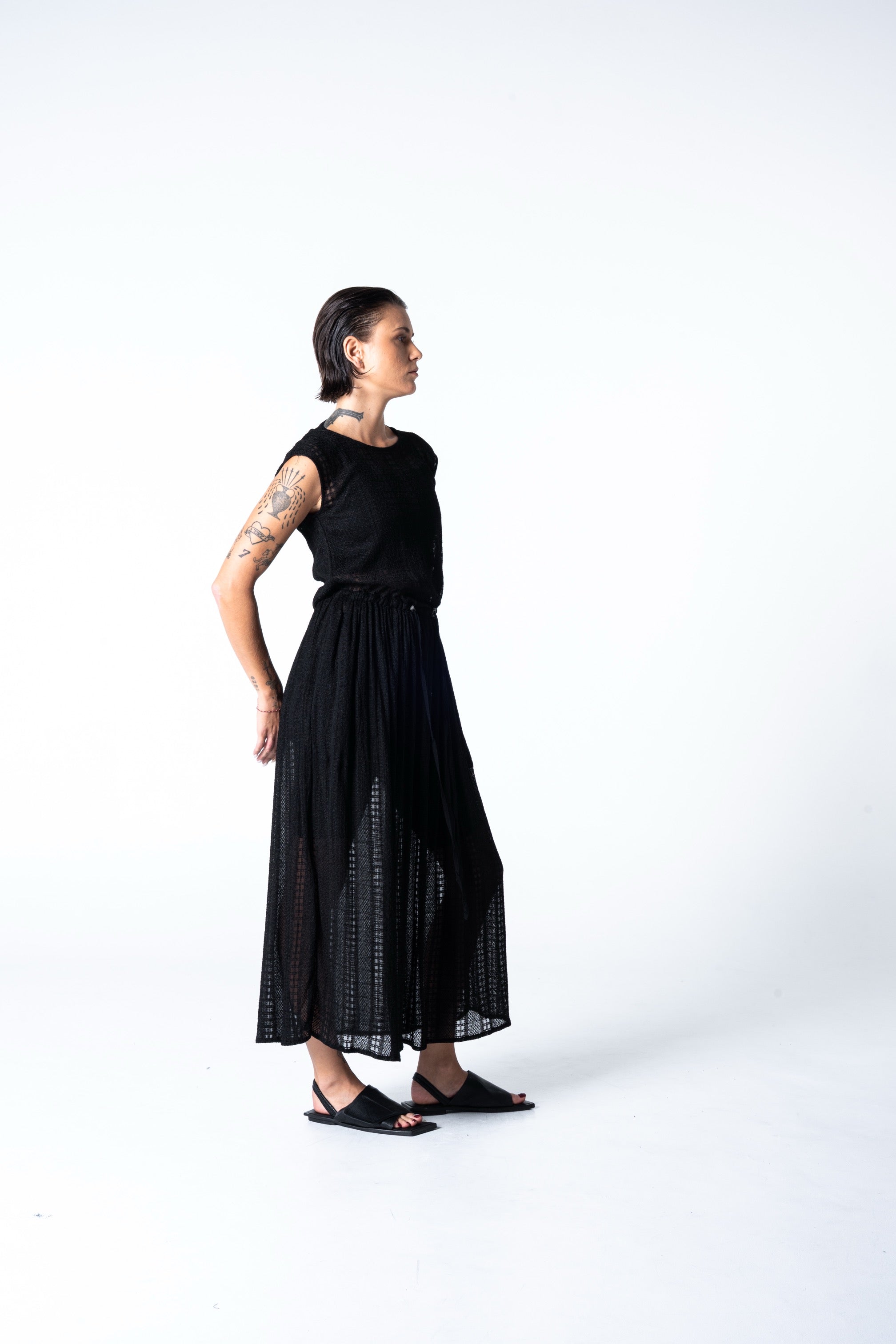 Atthis  Dress - Black