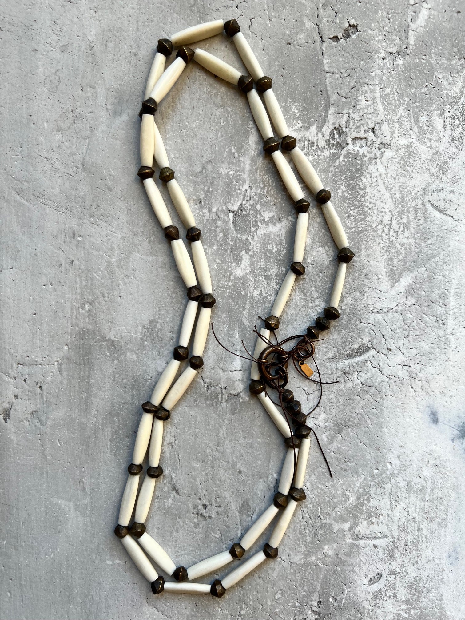 Extra Long Cow Bone Necklace