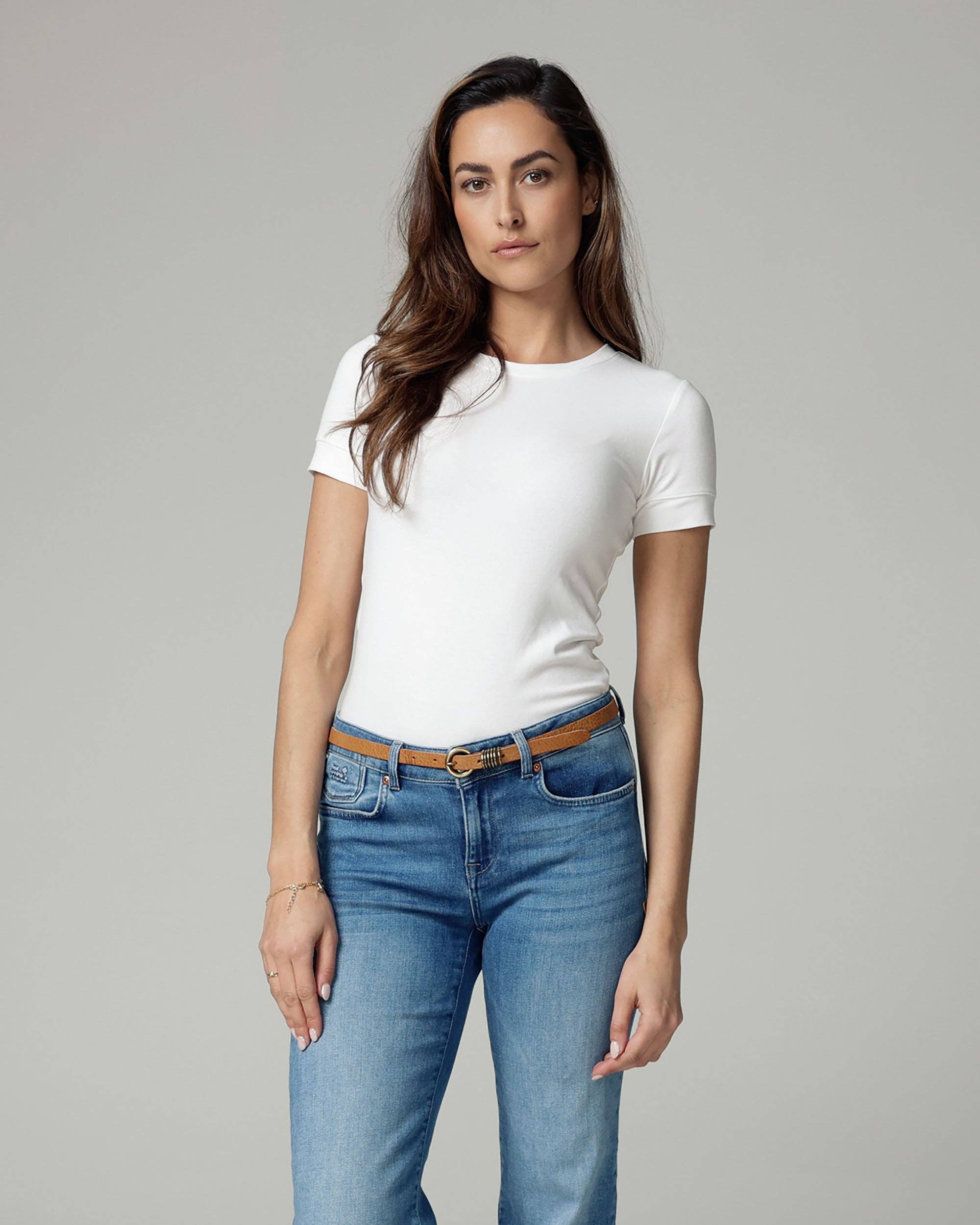 Alie | Skinny Leather Belt