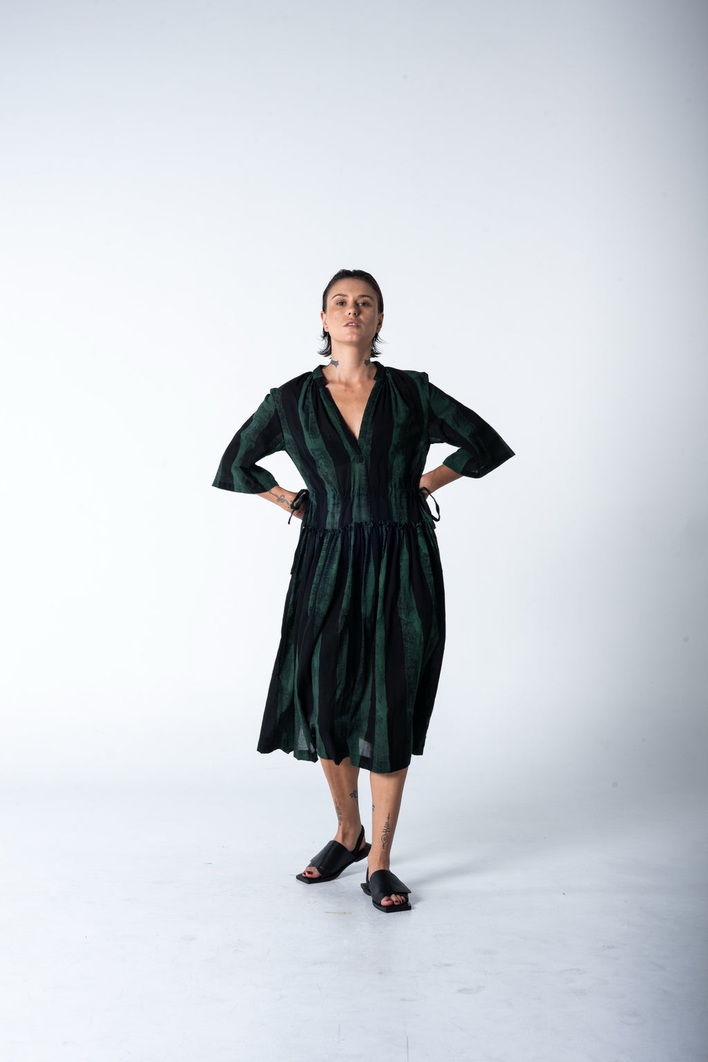 Piccolo Dress - Malachite Stripe