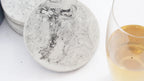 Marbled Concrete Coasters - Set of 4