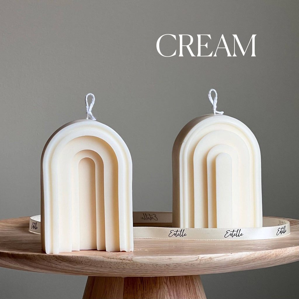 Arch Soy Candle: Sculptural Pillar Candle
