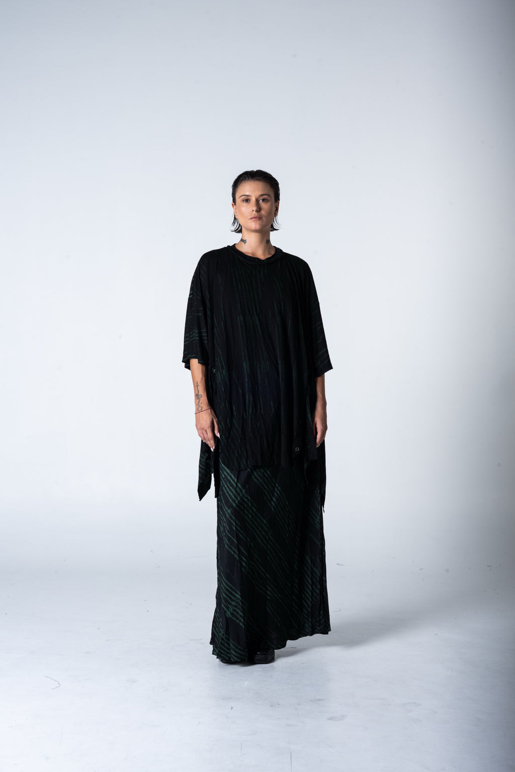 Wing Top - Black w/ Malachite