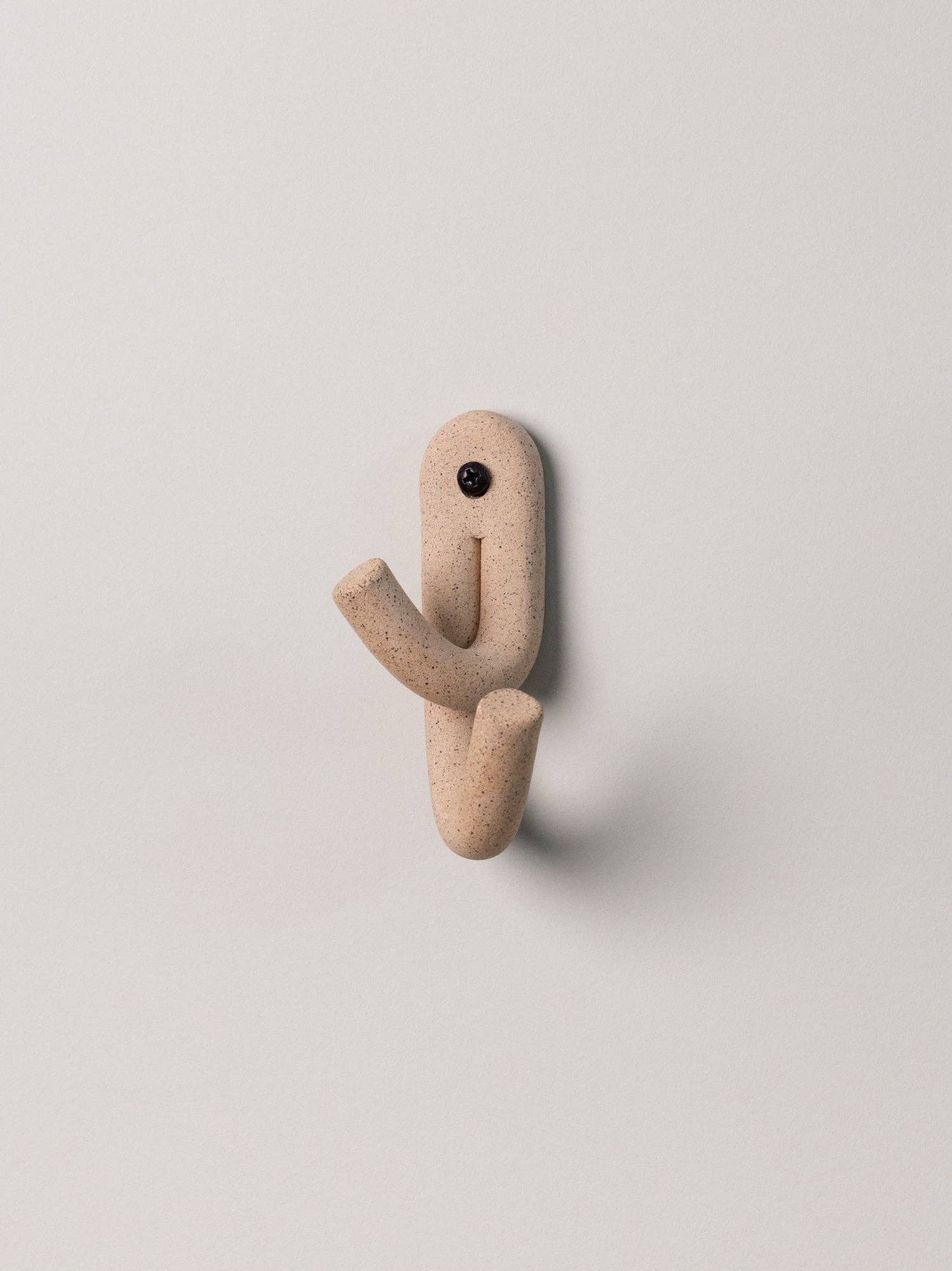 Leggy Crossed Wall Hook, Speckled