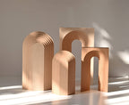 Modern Arch Beech Sculpture