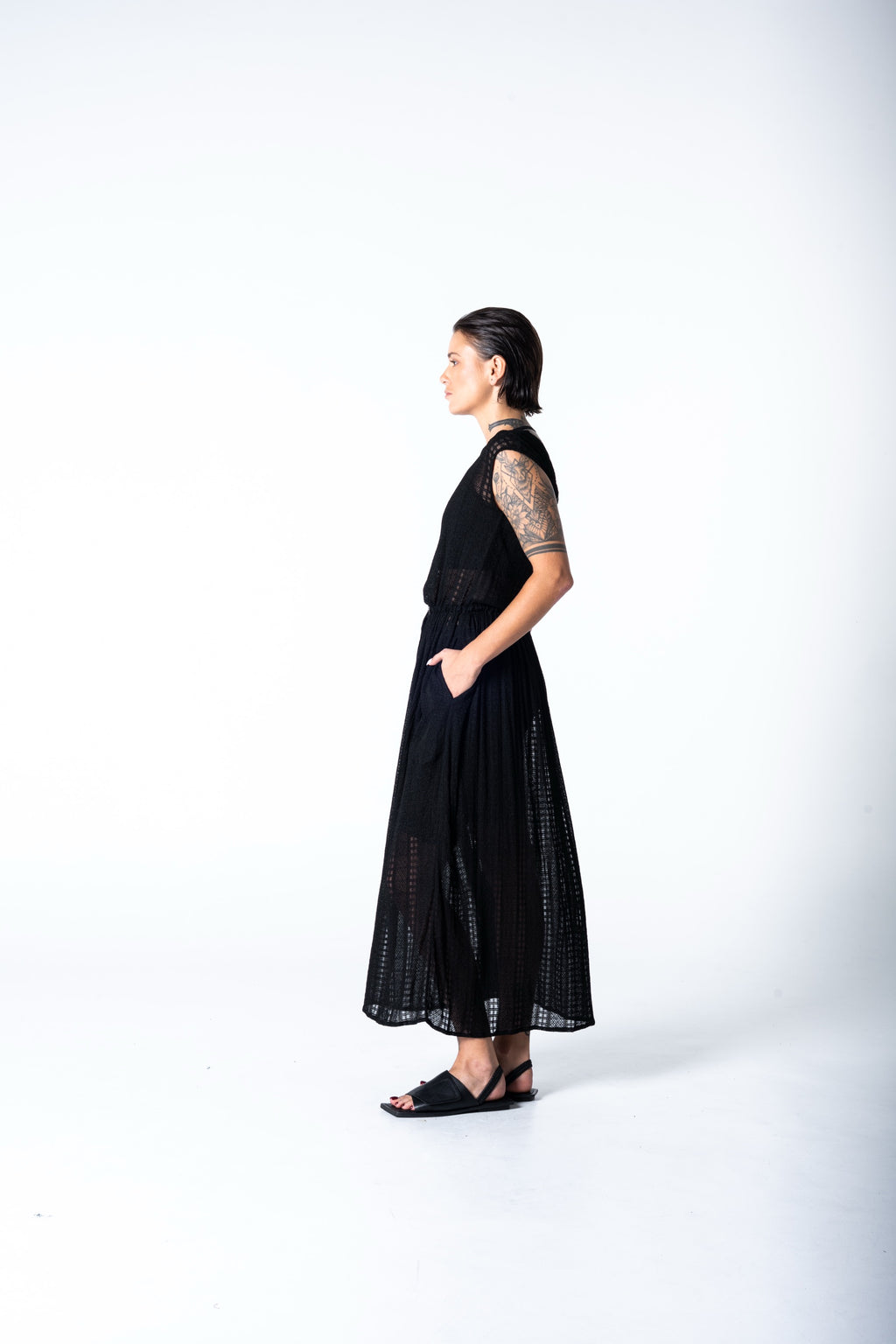 Atthis  Dress - Black