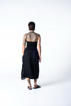 Nala Skirt - Black w/ Grey Stripe