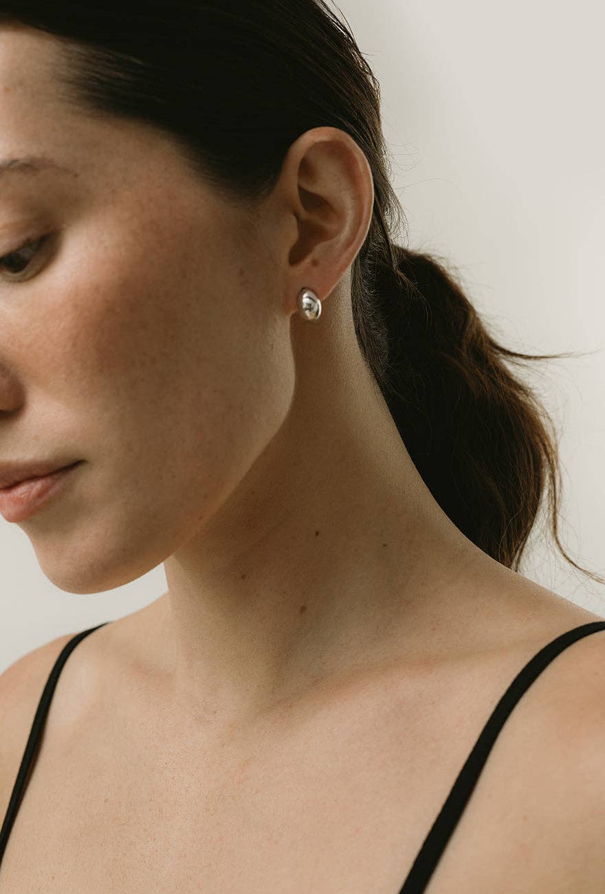 Huggie Earrings Sterling Silver