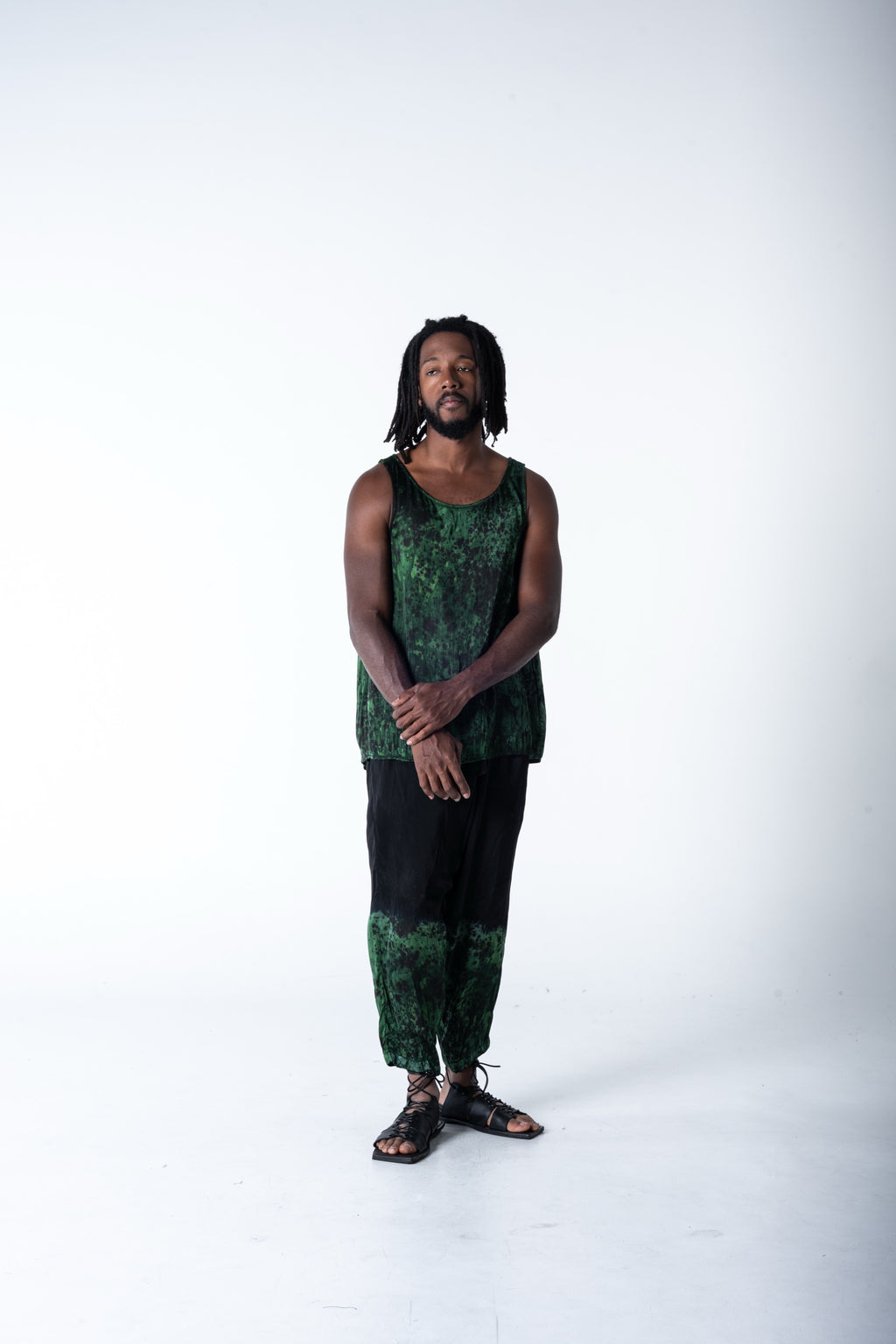 Oula Tank Viscose - Satin Malachite