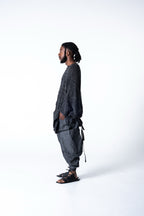 Alaceus Poncho - Black / Grey