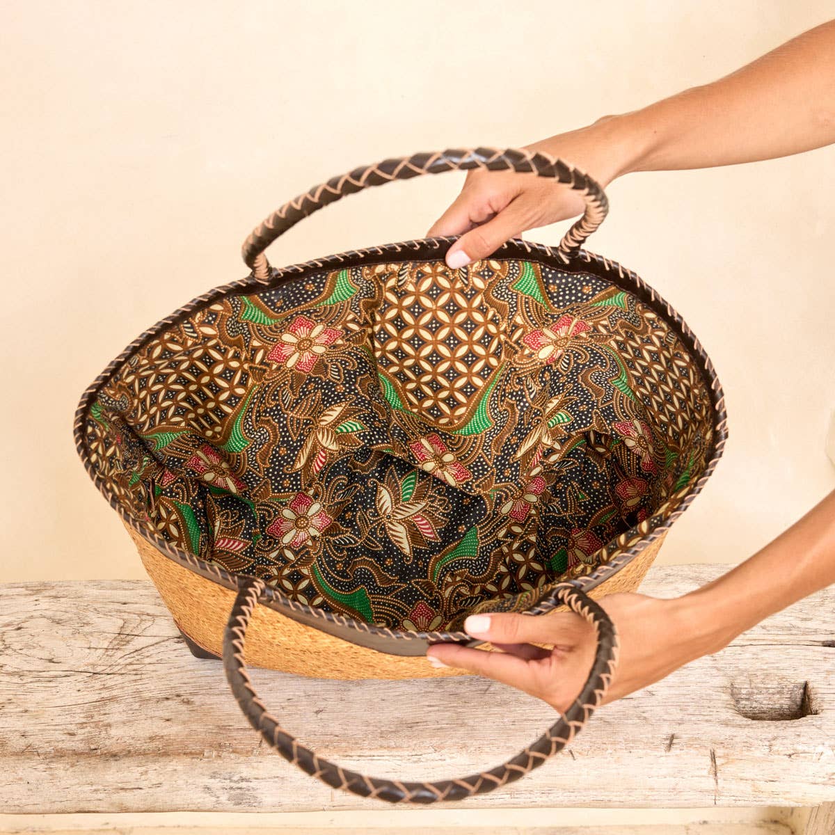 Rattan Tote Bag - Natural