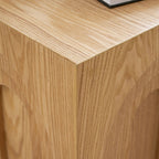 Natural Square Side Table Modern Accent End Table