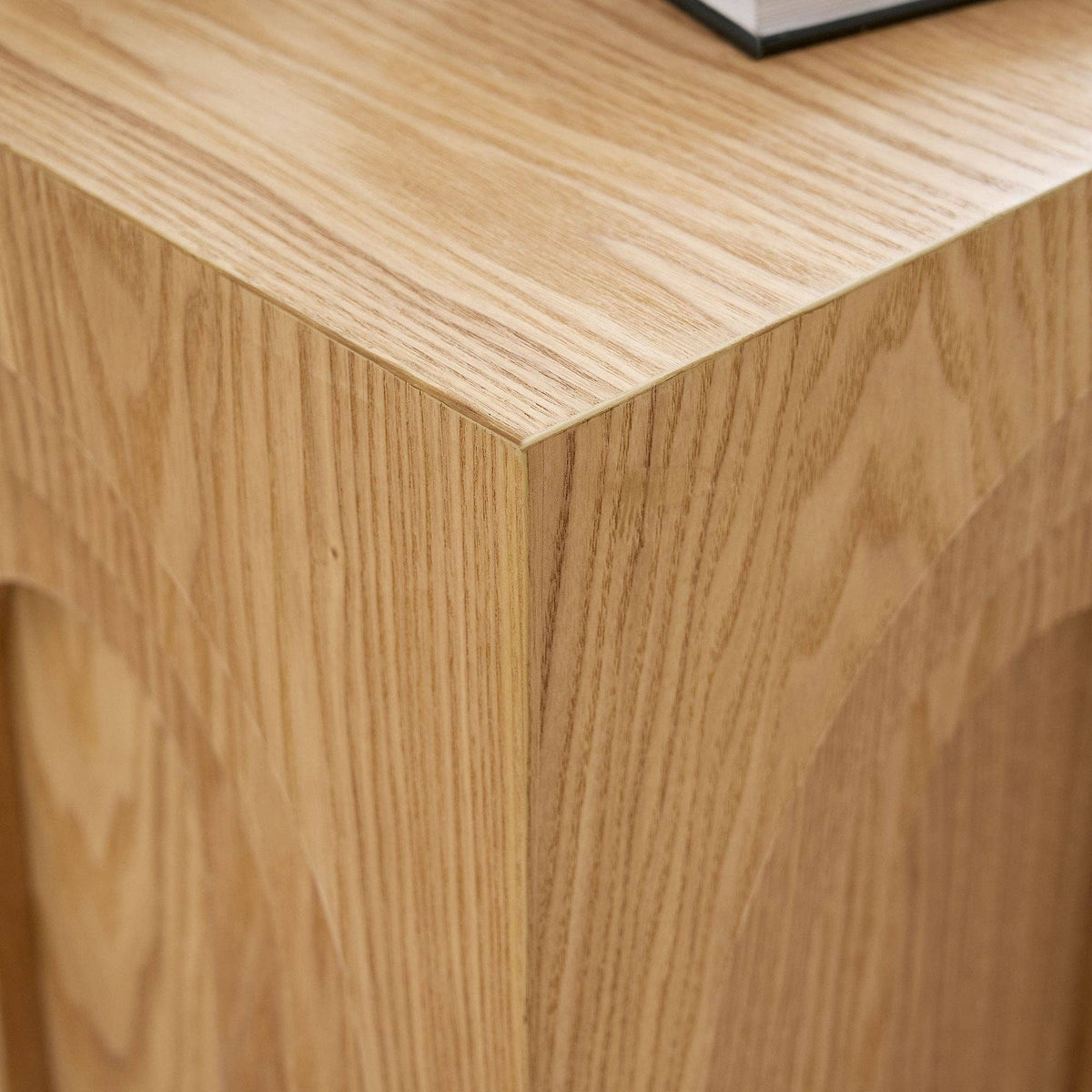 Natural Square Side Table Modern Accent End Table