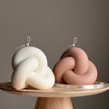 Large Knot Candle: Handmade Soy Wax Rope Candle