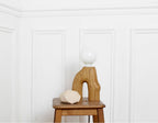 "Arche" Table Lamp in Solid Oak