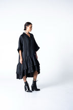 Lalune Dress - Grey Stripe