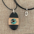 Turquoise Bead Wrappedrockz Necklace