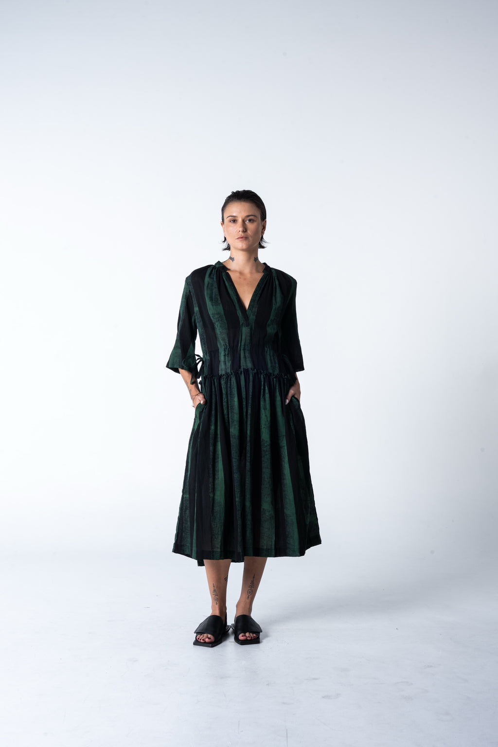 Piccolo Dress - Malachite Stripe