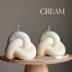 Large Knot Candle: Handmade Soy Wax Rope Candle