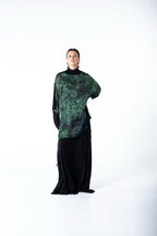 Chrome Tunic - Black w/ Malachite